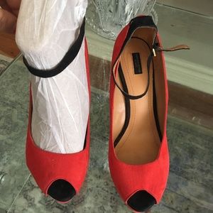 Zara Wedge Suede Shoes